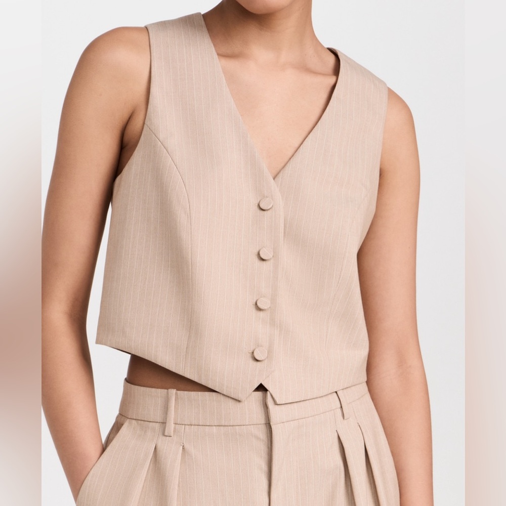 WAYF Layla vest - camel XL